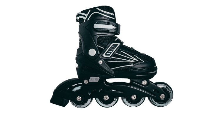 Outsiders Justerbara inline-rullskridskor för barn - Svart/Grå (storlek: 31-34) i gruppen LEKSAKER, BARN- & BABYPRODUKTER / Uteleksaker / Sport & Spel hos TP E-commerce Nordic AB (D14930)