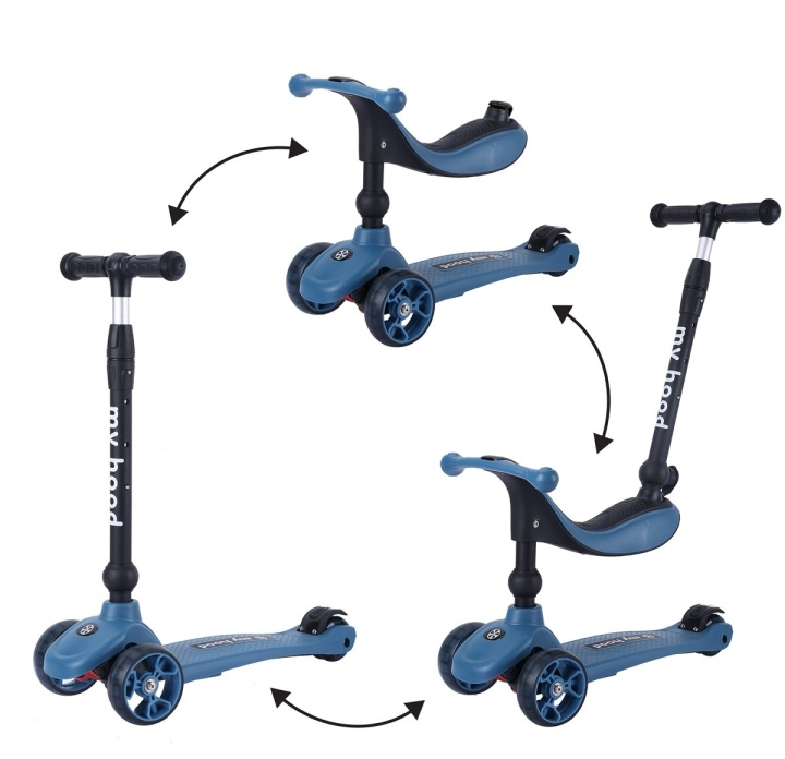 My Hood Sparkcykel Kick\'n Ride - Blå (505142) i gruppen LEKSAKER, BARN- & BABYPRODUKTER / Uteleksaker / Cyklar & Sparkcyklar hos TP E-commerce Nordic AB (D14934)