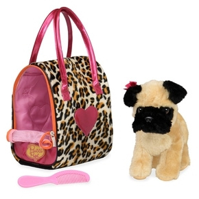 Pucci Hund i leopardväska - (708357) i gruppen LEKSAKER, BARN- & BABYPRODUKTER / Babyleksaker / Gosedjur hos TP E-commerce Nordic AB (D14984)