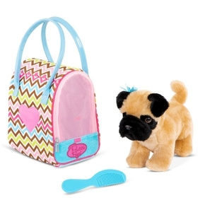 Pucci Hund i väska, sicksack - (708366) i gruppen LEKSAKER, BARN- & BABYPRODUKTER / Babyleksaker / Gosedjur hos TP E-commerce Nordic AB (D14985)