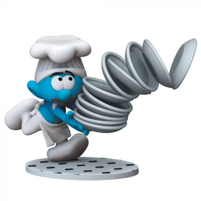 Plastoy Smurfarna Staty Kocken i gruppen SPORT, FRITID & HOBBY / Roliga prylar / Samlarobjekt hos TP E-commerce Nordic AB (D15038)