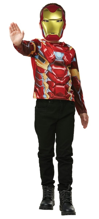 Rubies Iron Man överdel och mask (300113FR) i gruppen LEKSAKER, BARN- & BABYPRODUKTER / Leksaker / Maskeradkläder hos TP E-commerce Nordic AB (D15108)