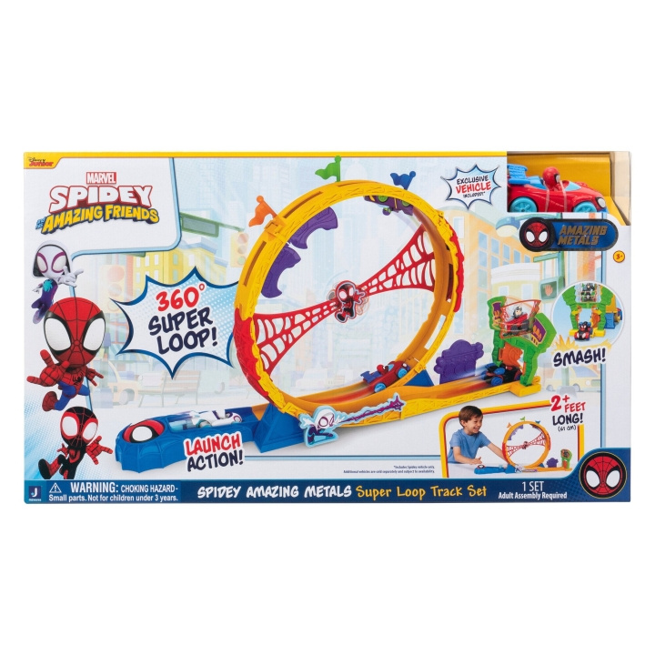 Spidey Amazing Metals Super Loop Spårsats (SNF0295) i gruppen LEKSAKER, BARN- & BABYPRODUKTER / Leksaker / Lekset hos TP E-commerce Nordic AB (D15129)