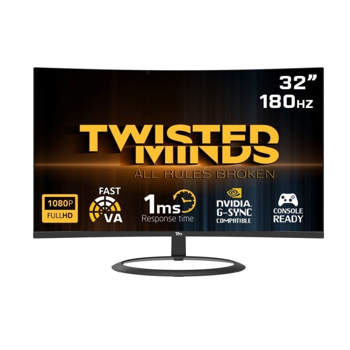 Twisted Minds 32 HDR (R1500) FHD 180Hz VA 1ms HDMI2.0 spelmonitor TM32CFHD180VA i gruppen DATORER & KRINGUTRUSTNING / Datorskärmar & Tillbehör / Datorskärmar hos TP E-commerce Nordic AB (D15178)