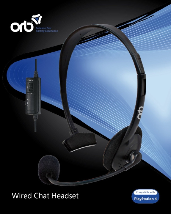ORB Playstation 4 - Trådbundet chattheadset (ORB) i gruppen HEMELEKTRONIK / Spelkonsoler & Tillbehör / Sony PlayStation 4 hos TP E-commerce Nordic AB (D15189)