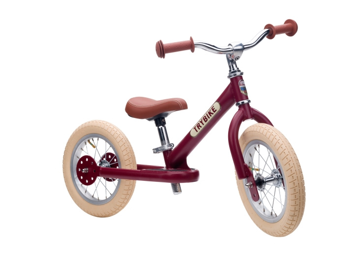 Trybike 2 hjul stål - Vintage röd (30TBS-2-RED-VIN) | LEKSAKER, BARN- & BABYPRODUKTER - Uteleksaker - Cyklar & Sparkcyklar | GameStuff