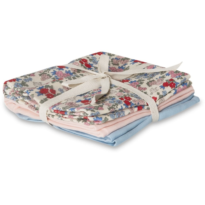 Produktfoto för That's Mine  - Bora Muslin Cloth 3-pack - Tygblöjor - Lots of love sky - L:70 x W:70 cm