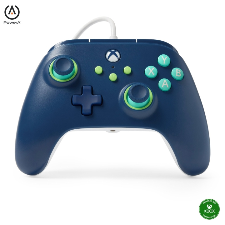 PowerA Kabelansluten handkontroll - Mariner Blue (Xbox Series X - S) i gruppen HEMELEKTRONIK / Spelkonsoler & Tillbehör / Xbox Series X/S hos TP E-commerce Nordic AB (D15321)
