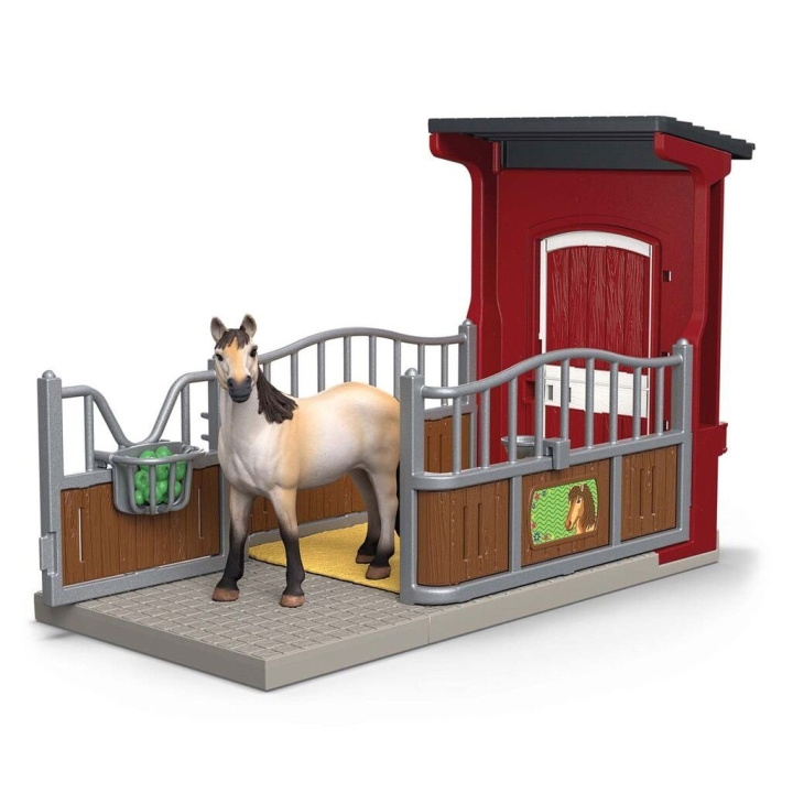 Schleich Ponnybox med mustangsto - (42724) i gruppen LEKSAKER, BARN- & BABYPRODUKTER / Leksaker / Lekset hos TP E-commerce Nordic AB (D15328)