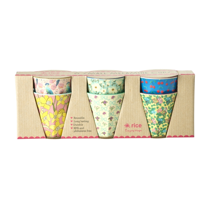 RICE Melaminmuggar med Show Your True Colors-tryck - Små - 160 ml i gruppen SPORT, FRITID & HOBBY / Roliga prylar / Muggar hos TP E-commerce Nordic AB (D15342)
