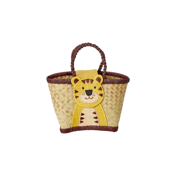 RICE Raffia-barnväska med tigerförslutning - (KIBAG-TIG) i gruppen LEKSAKER, BARN- & BABYPRODUKTER / Resa / Barnväskor hos TP E-commerce Nordic AB (D15352)