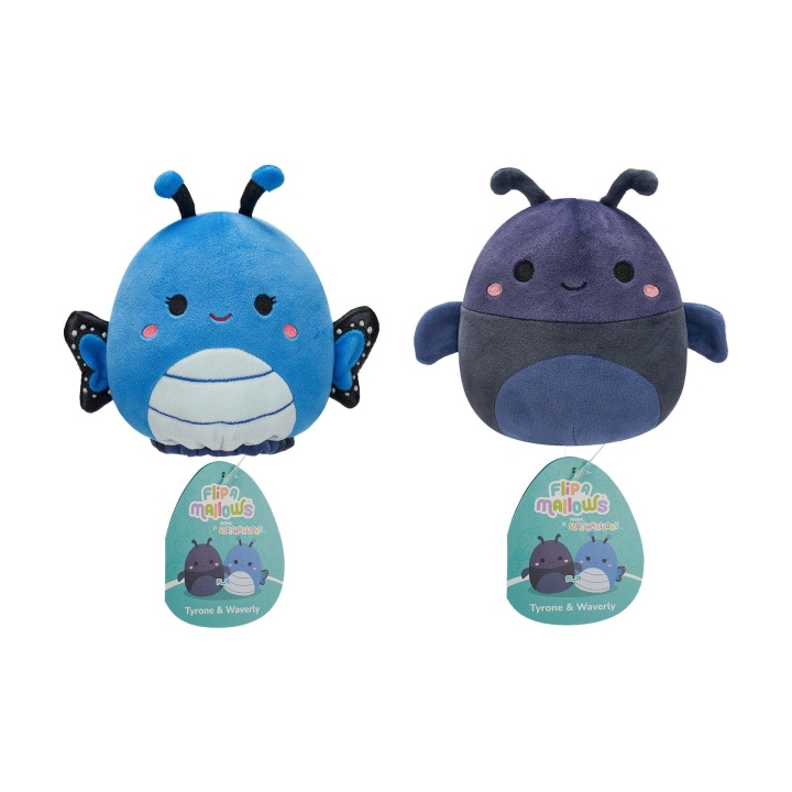 Squishmallows 13 cm plysch P22 Flip A Mallows - Tyrone och Waverly i gruppen LEKSAKER, BARN- & BABYPRODUKTER / Babyleksaker / Gosedjur hos TP E-commerce Nordic AB (D15356)