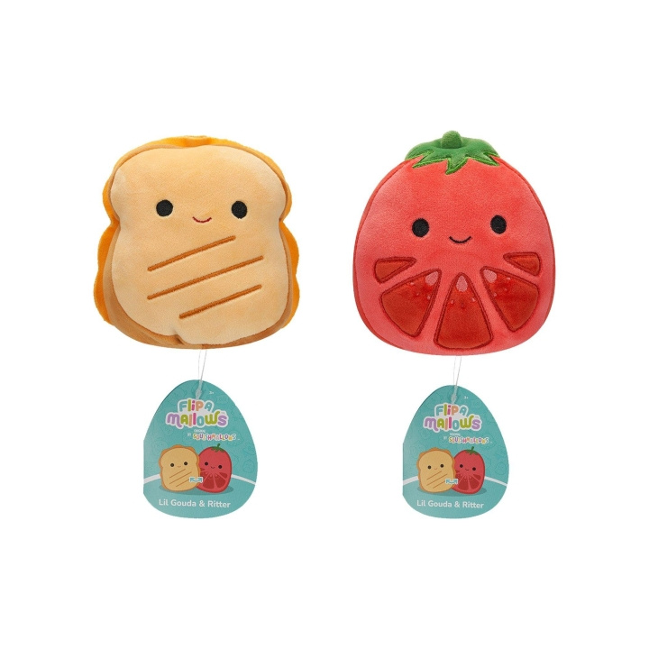 Squishmallows 13 cm Plysch P22 Flip A Mallows - Lil Gouda och Ritter i gruppen LEKSAKER, BARN- & BABYPRODUKTER / Babyleksaker / Gosedjur hos TP E-commerce Nordic AB (D15358)