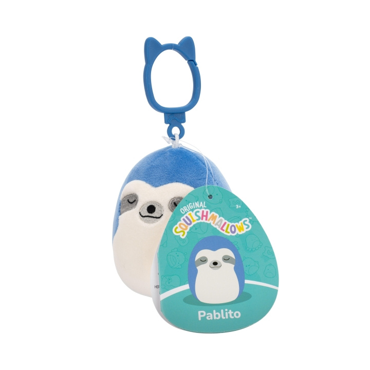 Squishmallows 9 cm P22 Clip On - Pablito blå sengångare i gruppen LEKSAKER, BARN- & BABYPRODUKTER / Babyleksaker / Gosedjur hos TP E-commerce Nordic AB (D15373)