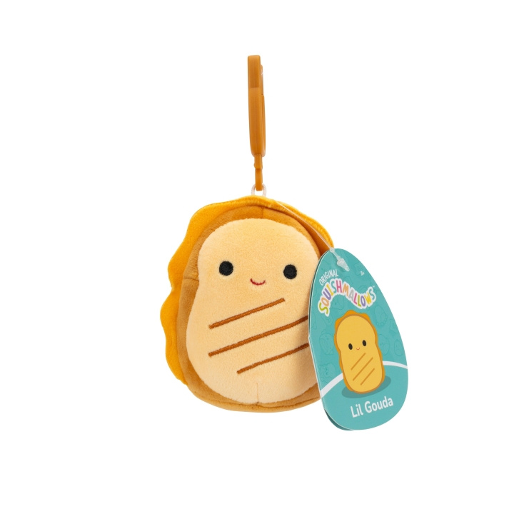 Squishmallows 9 cm P22 Clip On - Lil Gouda Grillad Ost i gruppen LEKSAKER, BARN- & BABYPRODUKTER / Babyleksaker / Gosedjur hos TP E-commerce Nordic AB (D15375)