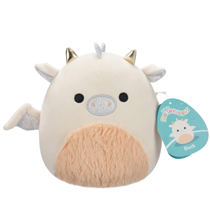 Squishmallows 19 cm Plysch P22 - Buck Dragon i gruppen LEKSAKER, BARN- & BABYPRODUKTER / Babyleksaker / Gosedjur hos TP E-commerce Nordic AB (D15381)