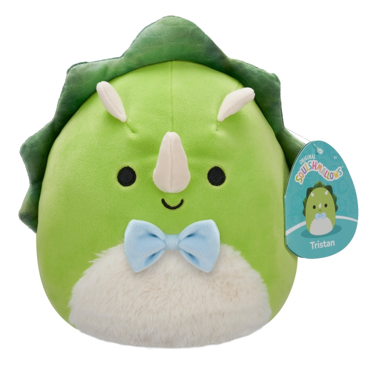 Squishmallows 19 cm plysch P22 - Tristan Triceratops i gruppen LEKSAKER, BARN- & BABYPRODUKTER / Babyleksaker / Gosedjur hos TP E-commerce Nordic AB (D15382)
