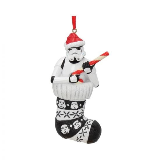 Nemesis Now Stormtrooper in stocking hanging ornament 11.5cm i gruppen SPORT, FRITID & HOBBY / Roliga prylar / Samlarobjekt hos TP E-commerce Nordic AB (D15392)