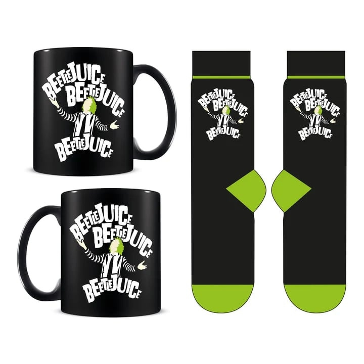 Pyramid International BEETLEJUICE MUGG & STRUMPOR SET i gruppen SPORT, FRITID & HOBBY / Roliga prylar / Muggar hos TP E-commerce Nordic AB (D15487)