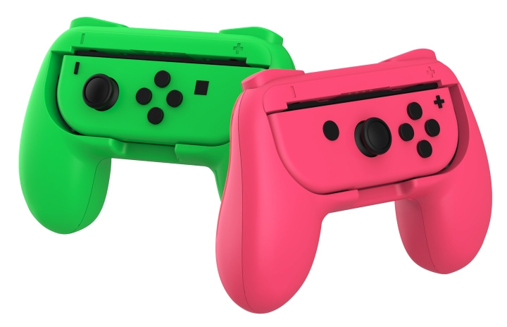 SuBsonic Duo Control Grip Colorz - Rosa & Grön (Switch / Switch Lite / Switch Oled) i gruppen HEMELEKTRONIK / Spelkonsoler & Tillbehör / Nintendo Switch / Tillbehör hos TP E-commerce Nordic AB (D15502)