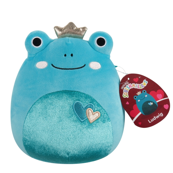 Squishmallows 19 cm Hjärta plysch - Ludwig groda i gruppen LEKSAKER, BARN- & BABYPRODUKTER / Babyleksaker / Gosedjur hos TP E-commerce Nordic AB (D15526)