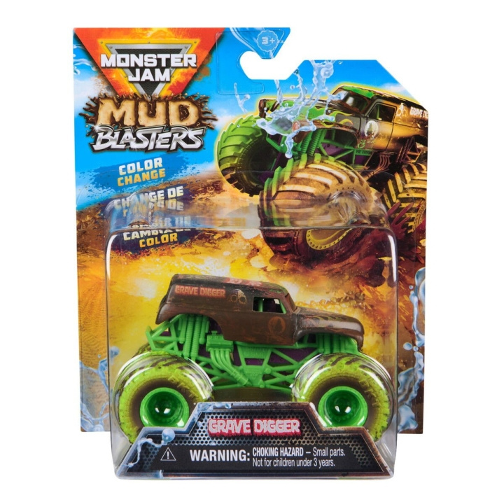Monster Jam 1:64 Mud Blasters - Grave Digger i gruppen LEKSAKER, BARN- & BABYPRODUKTER / Leksaker / Leksaksbilar & andra fordon hos TP E-commerce Nordic AB (D15560)