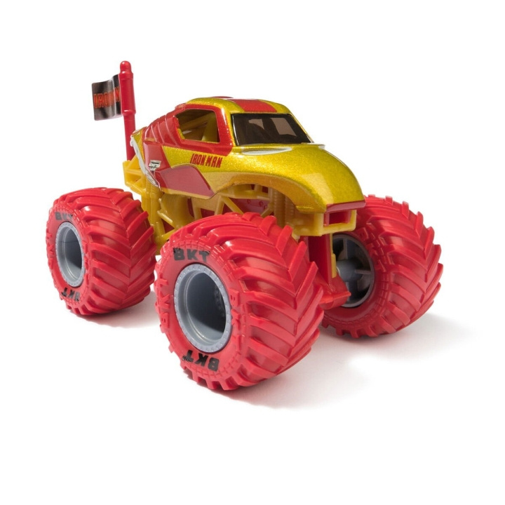 Monster Jam 1:64 Marvel singelpaket - Iron Man i gruppen LEKSAKER, BARN- & BABYPRODUKTER / Leksaker / Leksaksbilar & andra fordon hos TP E-commerce Nordic AB (D15642)