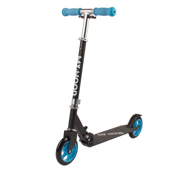 My Hood Sparkcykel 145 Svart/Turkos (505162) i gruppen LEKSAKER, BARN- & BABYPRODUKTER / Uteleksaker / Cyklar & Sparkcyklar hos TP E-commerce Nordic AB (D15648)