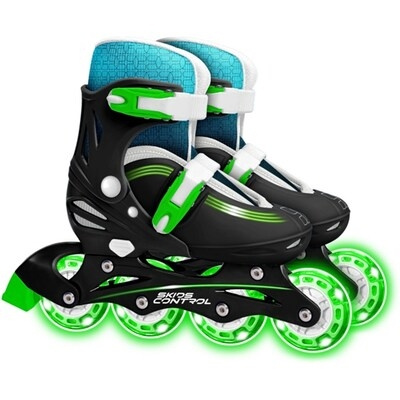 Skids Control INLINERS m/ljus. Justerbar 5-9 år ( 60226 ) i gruppen LEKSAKER, BARN- & BABYPRODUKTER / Uteleksaker / Sport & Spel hos TP E-commerce Nordic AB (D15662)
