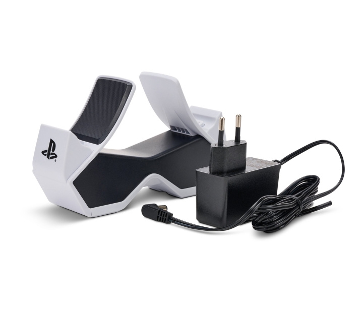 PowerA Dubbel laddningsstation för trådlös Dualsense-kontroll /PS5 i gruppen HEMELEKTRONIK / Spelkonsoler & Tillbehör / Sony PlayStation 5 hos TP E-commerce Nordic AB (D15666)