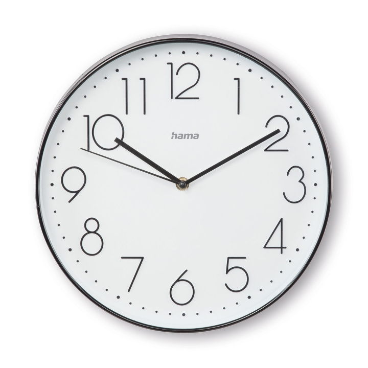 Hama Väggklocka Corsica Svart/Vit 30cm i gruppen HEM, HUSHÅLL & TRÄDGÅRD / Väggklockor & Räkneverk / Väggklockor hos TP E-commerce Nordic AB (D15805)
