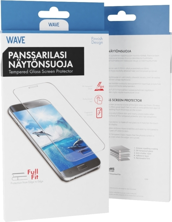 Wave Full Fit pansarglas, Honor 9, klar i gruppen SMARTPHONE & SURFPLATTOR / Mobilskydd / Huawei/Honor hos TP E-commerce Nordic AB (D15866)