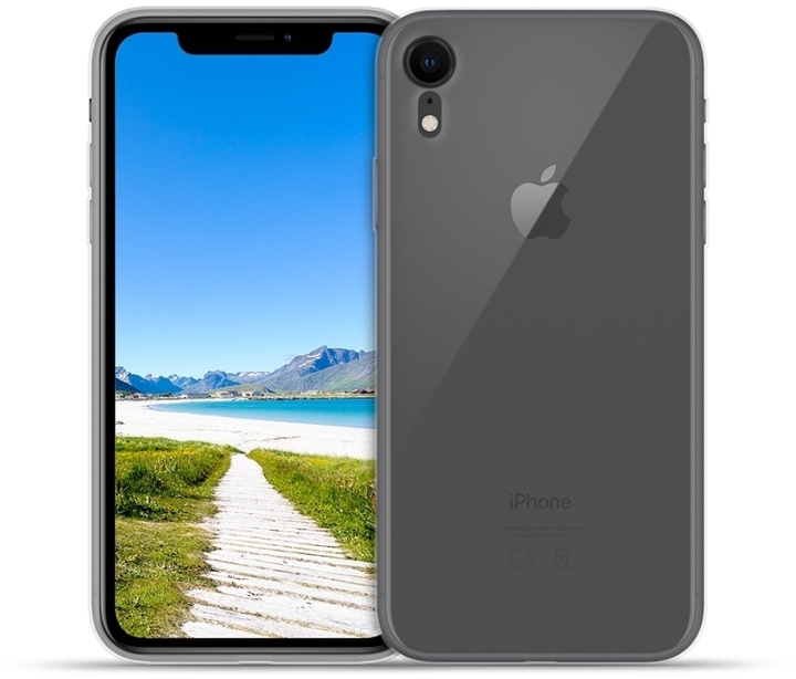 Wave silikonskydd för iPhone XR, transparent i gruppen SMARTPHONE & SURFPLATTOR / Mobilskydd / Apple / iPhone XR / Skal hos TP E-commerce Nordic AB (D15882)
