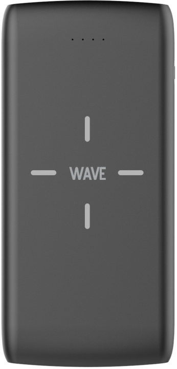 Wave QiPower reservkraftaggregat, 10 000 mAh, svart i gruppen SMARTPHONE & SURFPLATTOR / Laddare & Kablar / Powerbanks hos TP E-commerce Nordic AB (D15903)