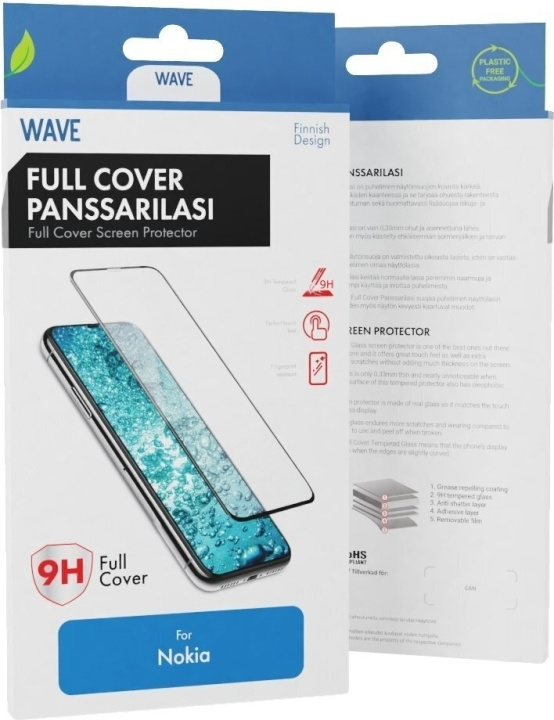 Wave Heltäckande pansarglas, Nokia 3.4 / Nokia 5.4, svart i gruppen SMARTPHONE & SURFPLATTOR / Mobilskydd / Nokia/Microsoft hos TP E-commerce Nordic AB (D15926)