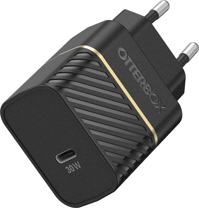 Otterbox 30W snabbladdare, USB-C, svart i gruppen SMARTPHONE & SURFPLATTOR / Laddare & Kablar / Väggladdare / Väggladdare Typ C hos TP E-commerce Nordic AB (D15959)