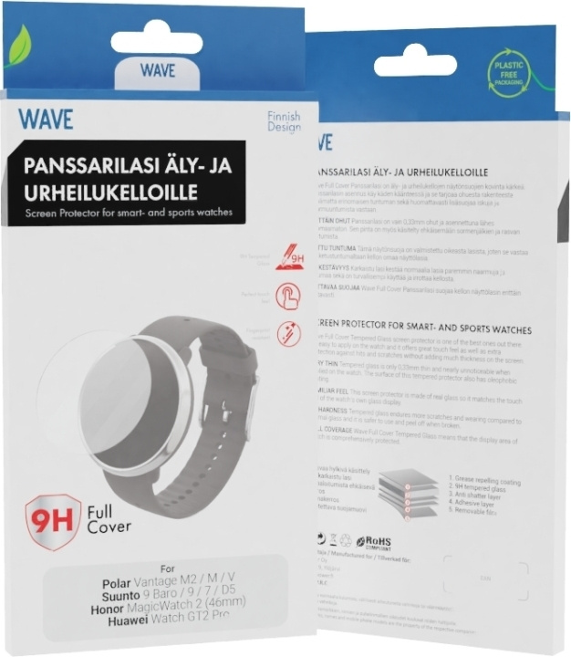 Wave Full Cover pansarglas, 42 mm i gruppen SPORT, FRITID & HOBBY / Smartwatch & Aktivitetsarmband / Smartwatches hos TP E-commerce Nordic AB (D15974)