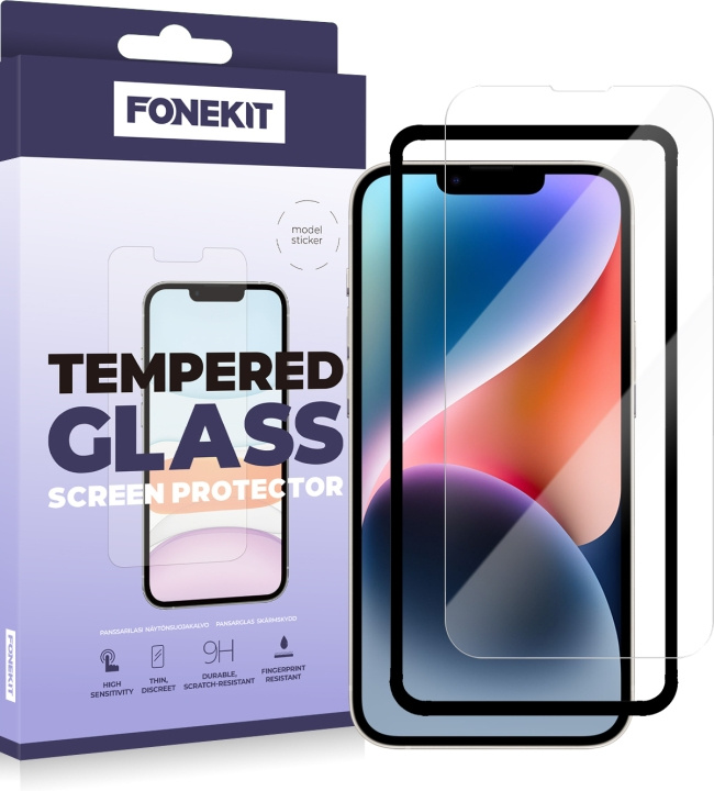 FoneKit pansarglas, iPhone 14 / 13 / 13 Pro i gruppen SMARTPHONE & SURFPLATTOR / Mobilskydd / Apple / iPhone 14 hos TP E-commerce Nordic AB (D16028)