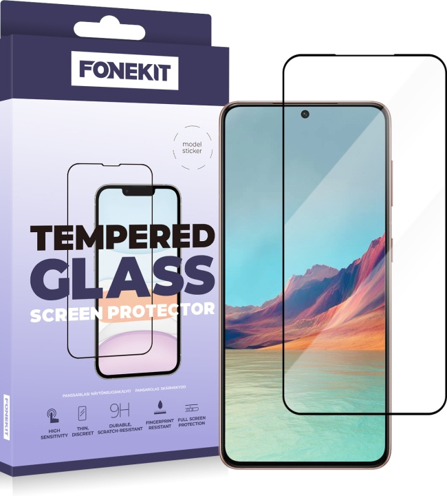 FoneKit Skärmskydd, Samsung Galaxy S22 / S23, svart i gruppen SMARTPHONE & SURFPLATTOR / Mobilskydd / Samsung hos TP E-commerce Nordic AB (D16038)