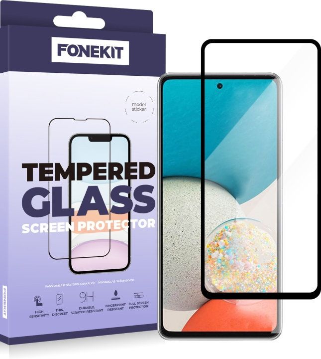 FoneKit Heltäckande pansarglas, Samsung Galaxy A53 i gruppen SMARTPHONE & SURFPLATTOR / Mobilskydd / Samsung hos TP E-commerce Nordic AB (D16042)