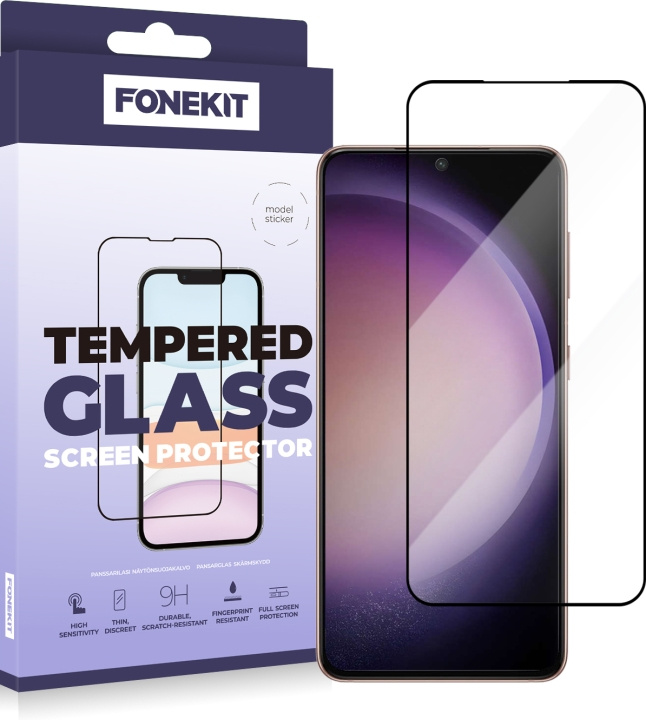 FoneKit Skärmskydd , Samsung Galaxy S22 / S23, svart i gruppen SMARTPHONE & SURFPLATTOR / Mobilskydd / Samsung hos TP E-commerce Nordic AB (D16114)