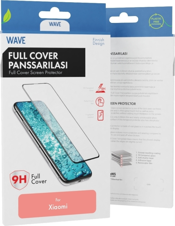 Wave Heltäckande pansarglas, Xiaomi Redmi Note 12 5G / 4G, svart ram i gruppen SMARTPHONE & SURFPLATTOR / Mobilskydd / Xiaomi hos TP E-commerce Nordic AB (D16186)
