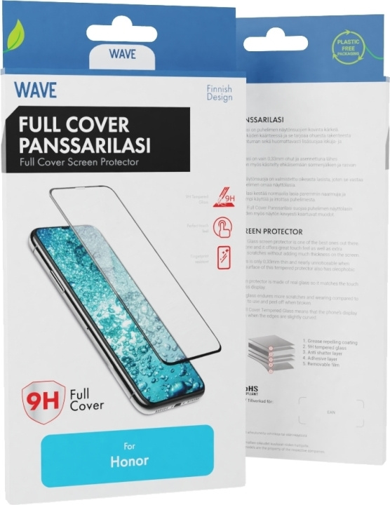 Wave Heltäckande pansarglas, Honor X6a / X6b, svart ram i gruppen SMARTPHONE & SURFPLATTOR / Mobilskydd / Huawei/Honor hos TP E-commerce Nordic AB (D16204)