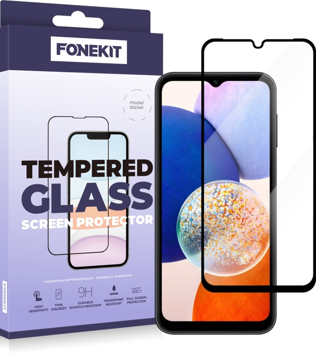 FoneKit Skärmskydd, Samsung Galaxy A15, svart i gruppen SMARTPHONE & SURFPLATTOR / Mobilskydd / Samsung hos TP E-commerce Nordic AB (D16253)
