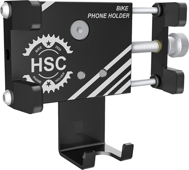 FoneKit Cykelhållare i aluminium, svart i gruppen SPORT, FRITID & HOBBY / Sportutrustning / Cykeltillbehör hos TP E-commerce Nordic AB (D16392)