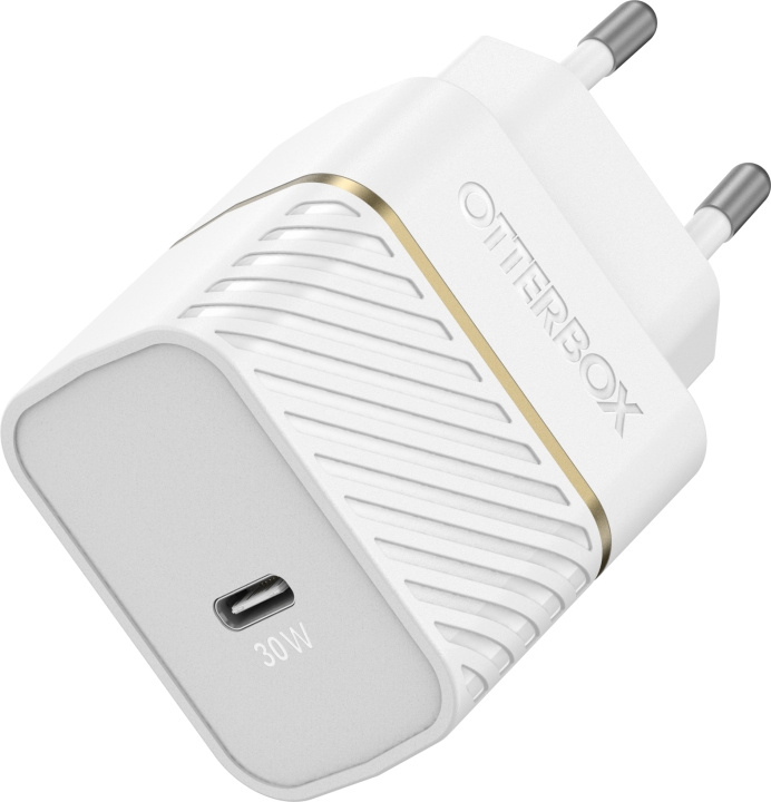 Otterbox 30W snabbladdare, USB-C, vit i gruppen SMARTPHONE & SURFPLATTOR / Laddare & Kablar / Väggladdare / Väggladdare Typ C hos TP E-commerce Nordic AB (D16424)