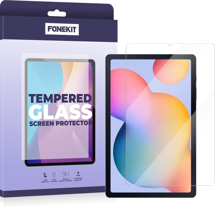 FoneKit armerat glas, Samsung Galaxy Tab S6 Lite i gruppen SMARTPHONE & SURFPLATTOR / Surfplattor skydd / Samsung-surfplattor hos TP E-commerce Nordic AB (D16437)