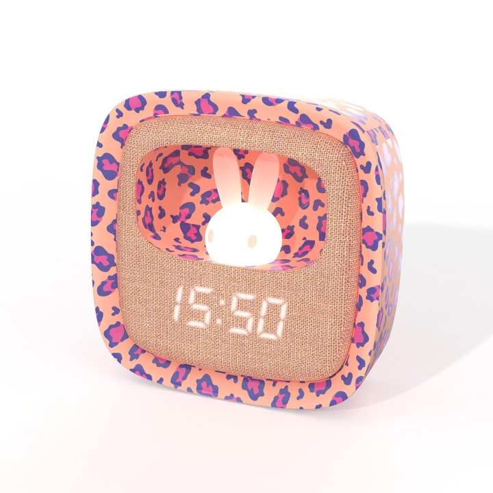Mobility On Board Väckarklocka med Nattlampa Billy Clock Leopard Rose i gruppen HEM, HUSHÅLL & TRÄDGÅRD / Väggklockor & Räkneverk / Väckarklockor hos TP E-commerce Nordic AB (D16452)