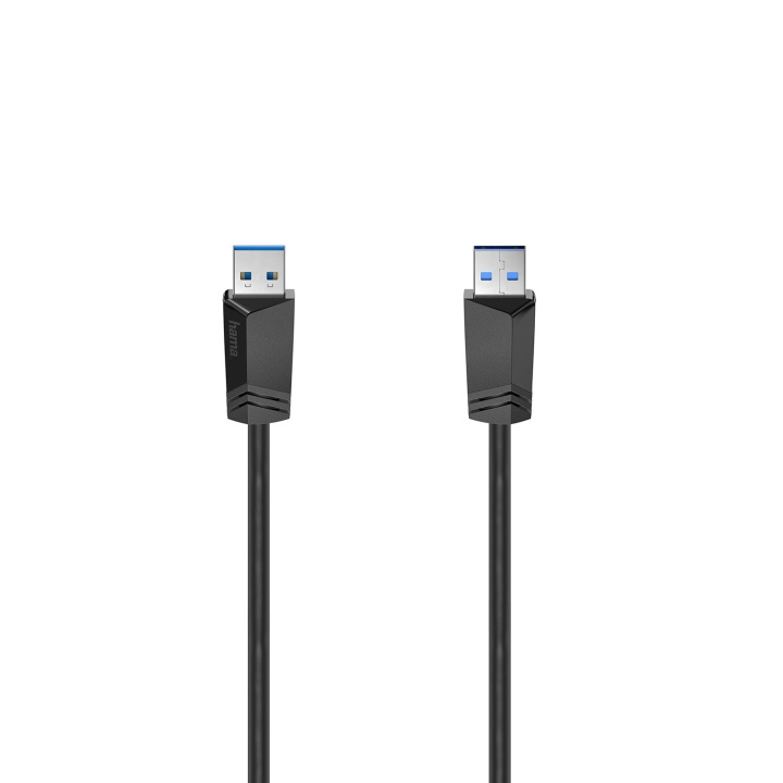 Produktfoto för Hama USB-A Till USB-A Kabel 1.5m - Svart