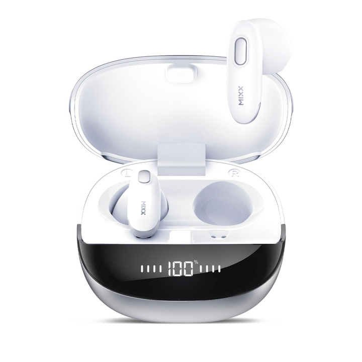 MIXX Hörlur Hybrid Charge 2 In-Ear Tws Qi Trådlös Vit i gruppen HEMELEKTRONIK / Ljud & Bild / Hörlurar & Tillbehör / Hörlurar hos TP E-commerce Nordic AB (D16484)
